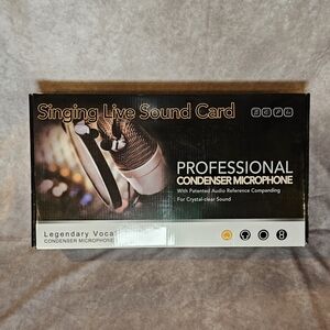 Professional Condenser Microphone with Sound Card